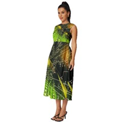 Sleeveless Round Neck Midi Dress 