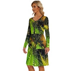 Long Sleeve Dress With Pocket 