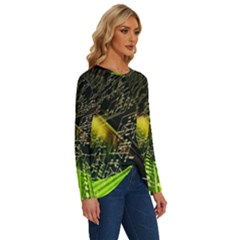 Long Sleeve Crew Neck Pullover Top 