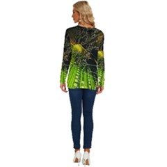 Long Sleeve Crew Neck Pullover Top 