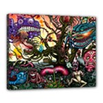 Psychedelic Funky Trippy Canvas 20  x 16  (Stretched)