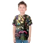 Psychedelic Funky Trippy Kids  Cotton T-Shirt