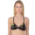 Psychedelic Funky Trippy Reversible Tri Bikini Top