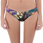 Psychedelic Funky Trippy Reversible Hipster Bikini Bottoms