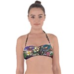 Psychedelic Funky Trippy Tie Back Bikini Top