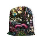 Psychedelic Funky Trippy Drawstring Pouch (XL)