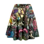 Psychedelic Funky Trippy High Waist Skirt