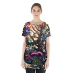 Psychedelic Funky Trippy Skirt Hem Sports Top