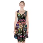 Psychedelic Funky Trippy Racerback Midi Dress