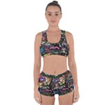 Psychedelic Funky Trippy Racerback Boyleg Bikini Set