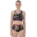 Psychedelic Funky Trippy Racer Back Bikini Set