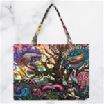Psychedelic Funky Trippy Medium Tote Bag