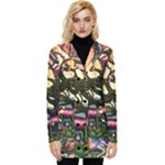 Psychedelic Funky Trippy Button Up Hooded Coat 