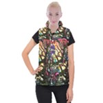 Psychedelic Funky Trippy Women s Button Up Vest