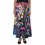 Psychedelic Funky Trippy Flared Maxi Skirt