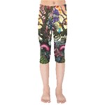 Psychedelic Funky Trippy Kids  Capri Leggings 