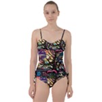 Psychedelic Funky Trippy Sweetheart Tankini Set