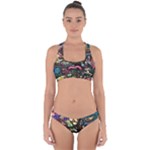Psychedelic Funky Trippy Cross Back Hipster Bikini Set