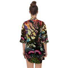 Open Front Chiffon Kimono 