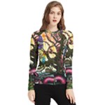 Psychedelic Funky Trippy Women s Long Sleeve Rash Guard