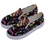 Psychedelic Funky Trippy Kids  Canvas Slip Ons