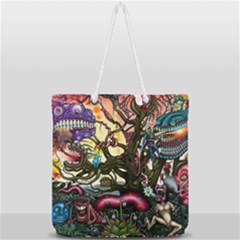 Full Print Rope Handle Tote (Large) 