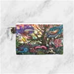 Psychedelic Funky Trippy Canvas Cosmetic Bag (Small)