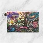Psychedelic Funky Trippy Canvas Cosmetic Bag (Large)