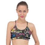 Psychedelic Funky Trippy Basic Training Sports Bra
