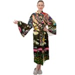 Psychedelic Funky Trippy Maxi Velvet Kimono