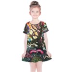 Psychedelic Funky Trippy Kids  Simple Cotton Dress