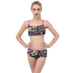Psychedelic Funky Trippy Layered Top Bikini Set