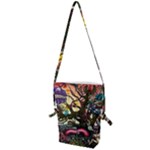 Psychedelic Funky Trippy Folding Shoulder Bag