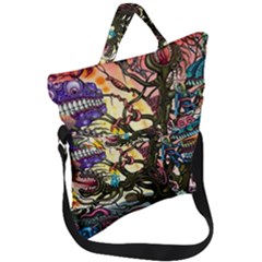 Fold Over Handle Tote Bag 