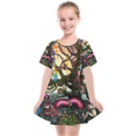 Psychedelic Funky Trippy Kids  Smock Dress