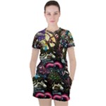 Psychedelic Funky Trippy Women s T-Shirt and Shorts Set