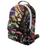 Psychedelic Funky Trippy Flap Pocket Backpack (Small)