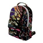 Psychedelic Funky Trippy Flap Pocket Backpack (Large)