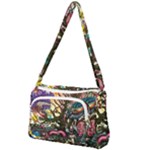 Psychedelic Funky Trippy Front Pocket Crossbody Bag