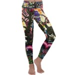Psychedelic Funky Trippy Kids  Lightweight Velour Classic Yoga Leggings