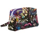 Psychedelic Funky Trippy Wristlet Pouch Bag (Large)