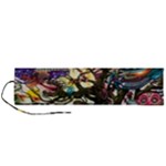 Psychedelic Funky Trippy Roll Up Canvas Pencil Holder (L)