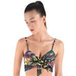 Psychedelic Funky Trippy Woven Tie Front Bralet