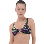 Psychedelic Funky Trippy Ring Detail Bikini Top