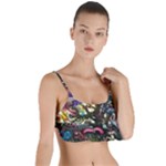 Psychedelic Funky Trippy Layered Top Bikini Top 