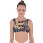 Psychedelic Funky Trippy Bandaged Up Bikini Top
