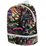 Psychedelic Funky Trippy Zip Bottom Backpack