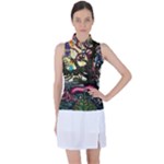 Psychedelic Funky Trippy Women s Sleeveless Polo T-Shirt