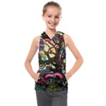 Psychedelic Funky Trippy Kids  Sleeveless Hoodie