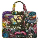 Psychedelic Funky Trippy MacBook Pro 13  Double Pocket Laptop Bag